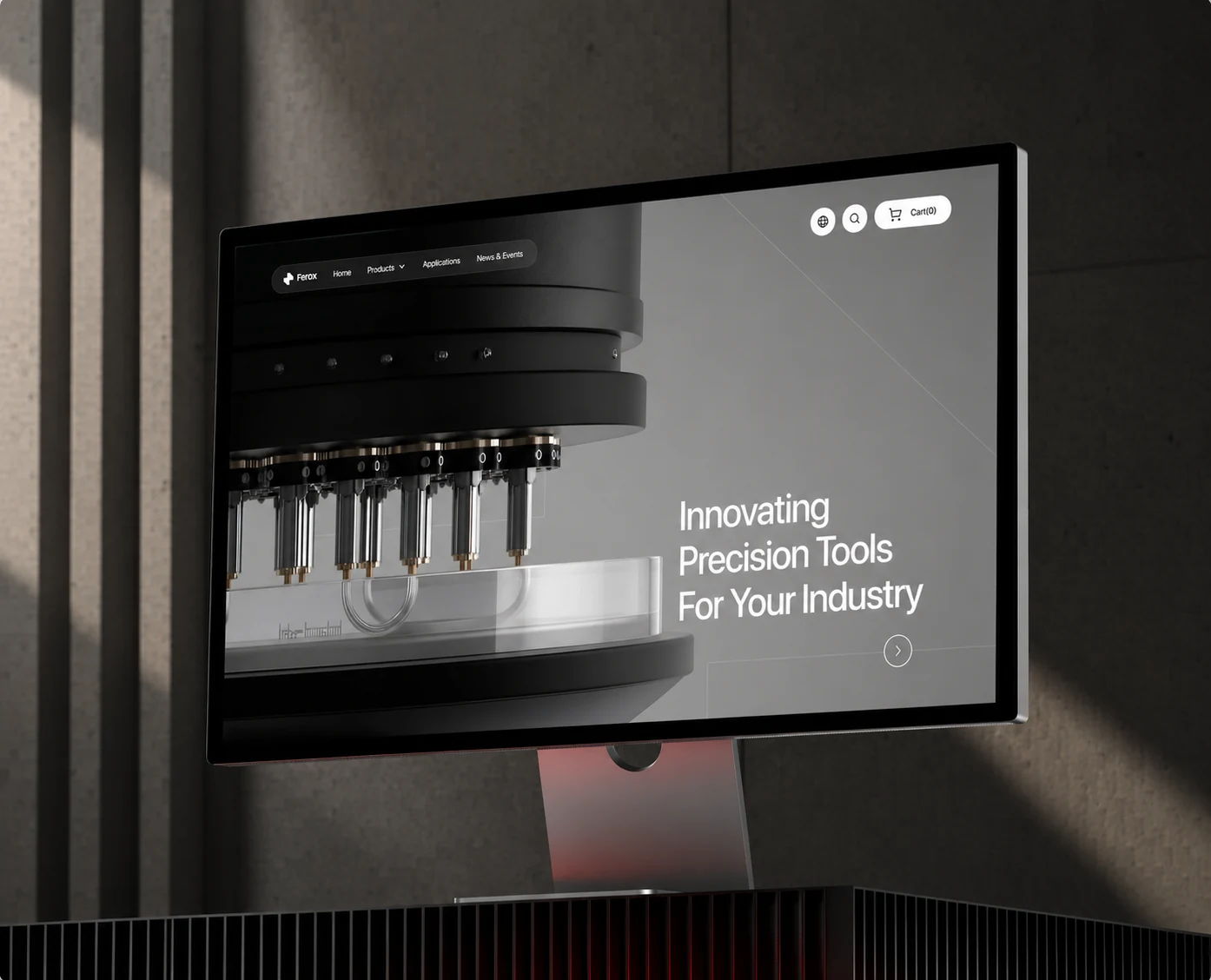 Ferox industrial company: website, UI/UX and branding by Clockwrk