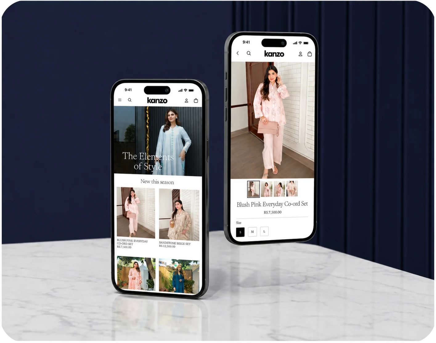 Kanzo clothing brand: branding, website and packaging by Clockwrk